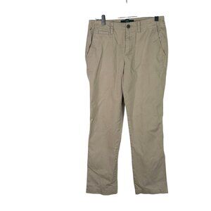 Lauren Ralph Lauren Womens Beige Flat Front Cotton Blend Chino Pants Size 4